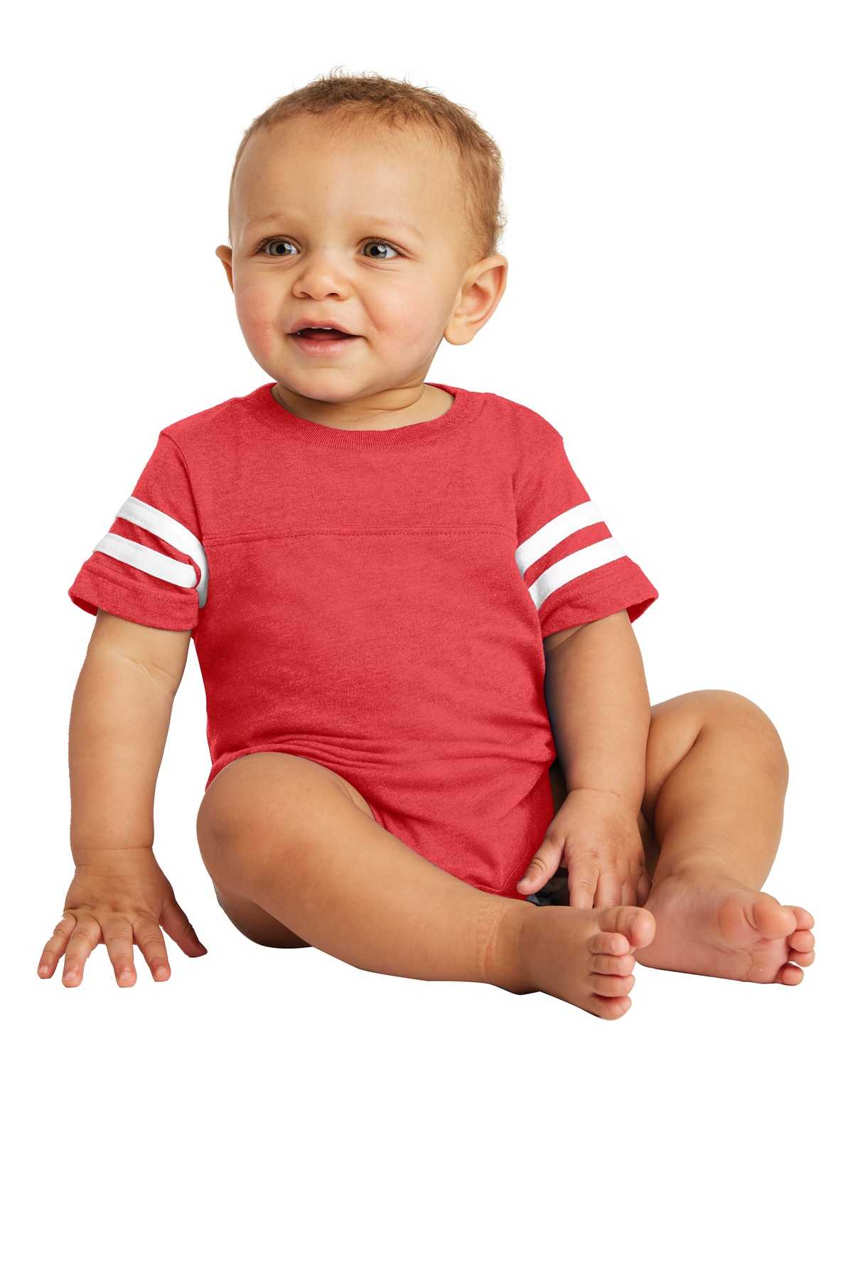 Rabbit Skins &#153;  Infant Football Fine Jersey Bodysuit. RS4437