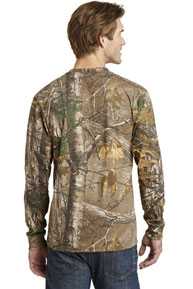 Russell Outdoors ™  Realtree ®  Long Sleeve Explorer 100% Cotton T-Shirt with Pocket. S02