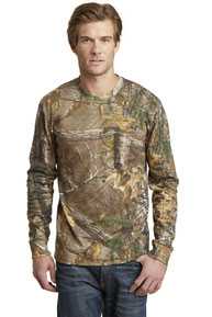 Russell Outdoors ™  Realtree ®  Long Sleeve Explorer 100% Cotton T-Shirt with Pocket. S02