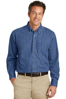 Port Authority Heavyweight Denim Shirt. S100 Port Authority Heavyweight Denim Shirt. S100
