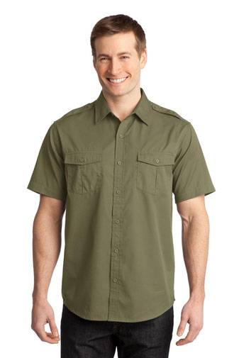DISCONTINUED  Port Authority Stain-Release Short Sleeve Twill Shirt. S648