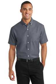 Port Authority Short Sleeve SuperPro™  Oxford Shirt. S659