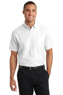 Port Authority Short Sleeve SuperPro™ Oxford Shirt. S659 Port Authority Short Sleeve SuperPro™ Oxford Shirt. S659