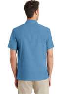 Port Authority Textured Camp Shirt. S662