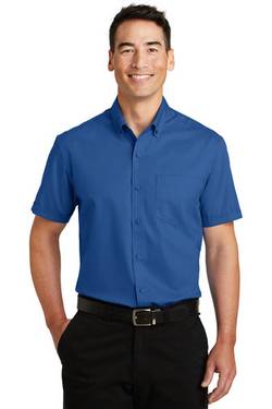 Port Authority Short Sleeve SuperPro™ Twill Shirt. S664 Port Authority Short Sleeve SuperPro™ Twill Shirt. S664