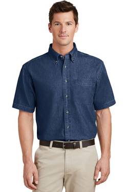 Port & Company ® - Short Sleeve Value Denim Shirt. SP11 Port & Company ® - Short Sleeve Value Denim Shirt. SP11
