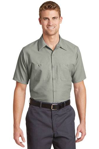 Red Kap ®  Long Size, Short Sleeve Industrial Work Shirt. SP24LONG