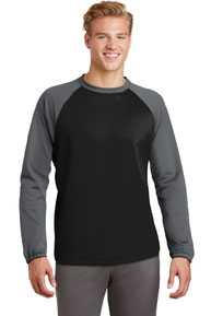 DISCONTINUED  Sport-Tek ®  Sport-Wick ®  Raglan Colorblock Fleece Crewneck. ST242