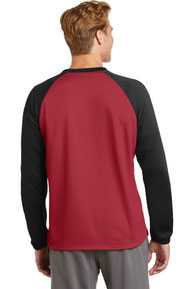 DISCONTINUED  Sport-Tek ®  Sport-Wick ®  Raglan Colorblock Fleece Crewneck. ST242