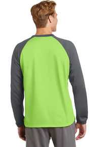 DISCONTINUED  Sport-Tek ®  Sport-Wick ®  Raglan Colorblock Fleece Crewneck. ST242