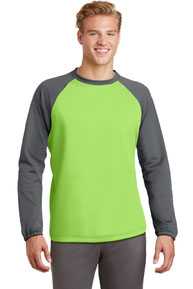 DISCONTINUED  Sport-Tek ®  Sport-Wick ®  Raglan Colorblock Fleece Crewneck. ST242