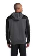 Sport-Tek ®   Tech Fleece Colorblock 1/4-Zip Hooded Sweatshirt. ST249