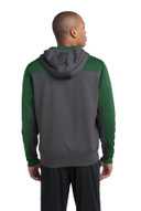 Sport-Tek ®   Tech Fleece Colorblock 1/4-Zip Hooded Sweatshirt. ST249