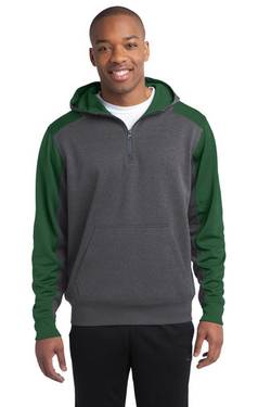 Sport-Tek ® Tech Fleece Colorblock 1/4-Zip Hooded Sweatshirt. ST249 Sport-Tek ® Tech Fleece Colorblock 1/4-Zip Hooded Sweatshirt. ST249