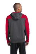 Sport-Tek ®   Tech Fleece Colorblock 1/4-Zip Hooded Sweatshirt. ST249