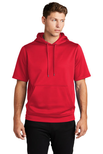 Sport-Tek® Hoodie - Sport-Wick® Fleece Short Sleeve Hooded Pullover. ST251