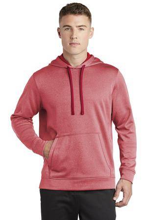 Sport-Tek  ®  PosiCharge  ®  Sport-Wick  ®  Heather Fleece Hooded Pullover. ST264