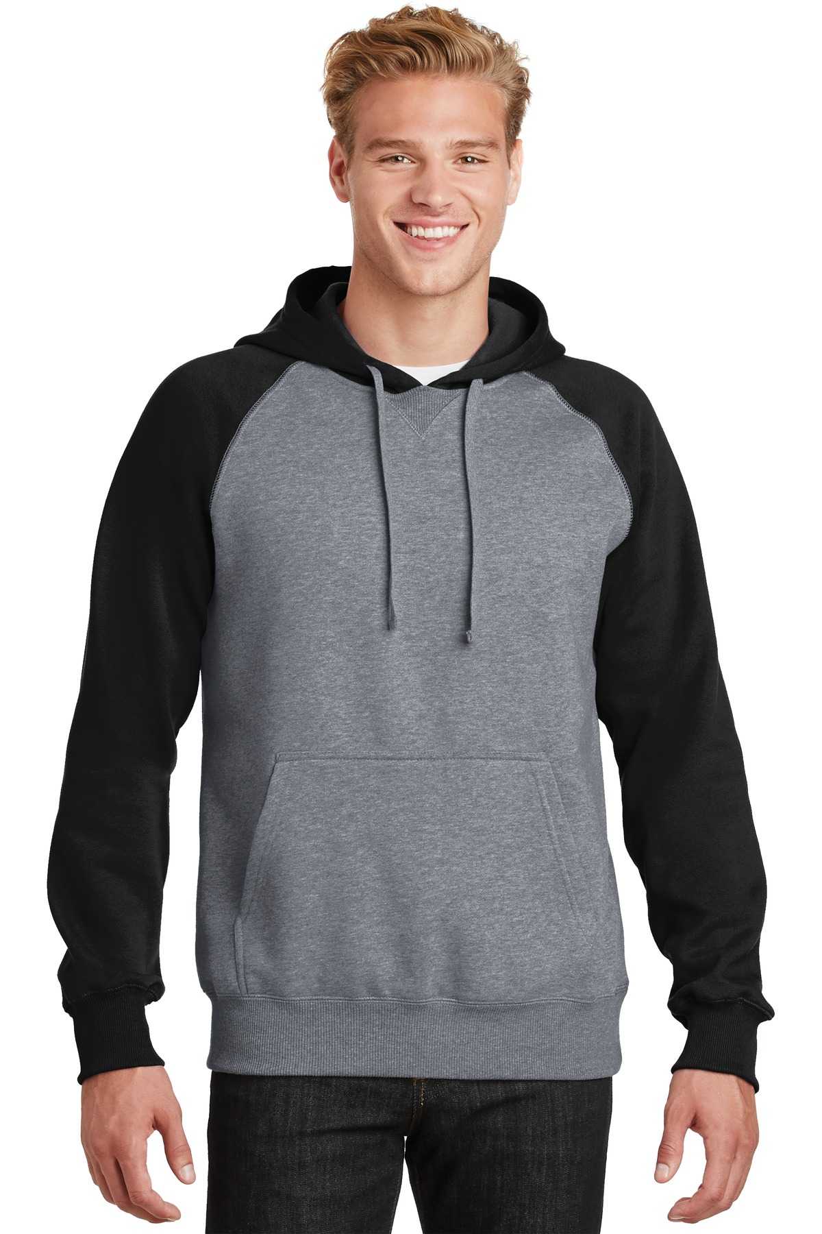 Sport-Tek &#174;  Raglan Colorblock Pullover Hooded Sweatshirt. ST267