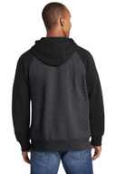 Sport-Tek ®  Raglan Colorblock Full-Zip Hooded Fleece Jacket.  ST269