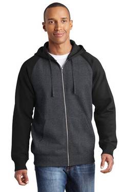 Sport-Tek ® Raglan Colorblock Full-Zip Hooded Fleece Jacket. ST269 Sport-Tek ® Raglan Colorblock Full-Zip Hooded Fleece Jacket. ST269