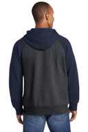 Sport-Tek ®  Raglan Colorblock Full-Zip Hooded Fleece Jacket.  ST269