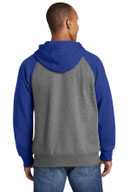 Sport-Tek ®  Raglan Colorblock Full-Zip Hooded Fleece Jacket.  ST269
