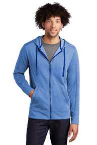 Sport-Tek  ®  PosiCharge  ®  Tri-Blend Wicking Fleece Full-Zip Hooded Jacket ST293