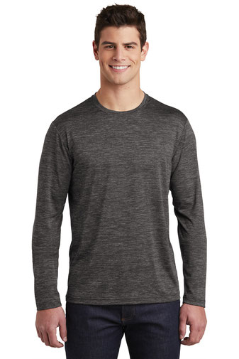 Sport-Tek  &#174;  PosiCharge  &#174;  Long Sleeve Electric Heather Tee. ST390LS
