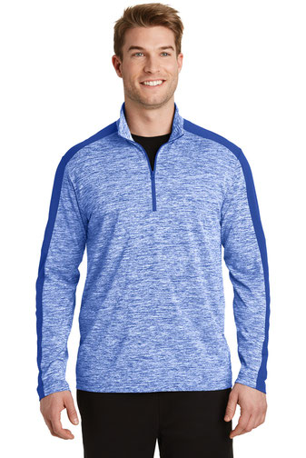 Sport-Tek ® PosiCharge ® Electric Heather Colorblock 1/4-Zip Pullover. ST397 Sport-Tek ® PosiCharge ® Electric Heather Colorblock 1/4-Zip Pullover. ST397