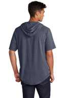 Sport-Tek  ®  PosiCharge  ®  Tri-Blend Wicking Short Sleeve Hoodie. ST404