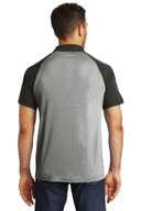 Sport-Tek  ®  PosiCharge  ®  RacerMesh  ®  Raglan Heather Block Polo. ST641