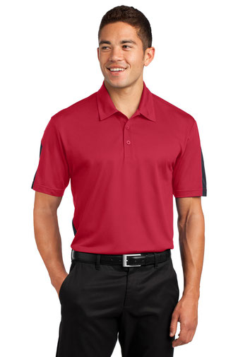 Sport-Tek® Polo - Men's PosiCharge® Active Textured Colorblock Polo ST695