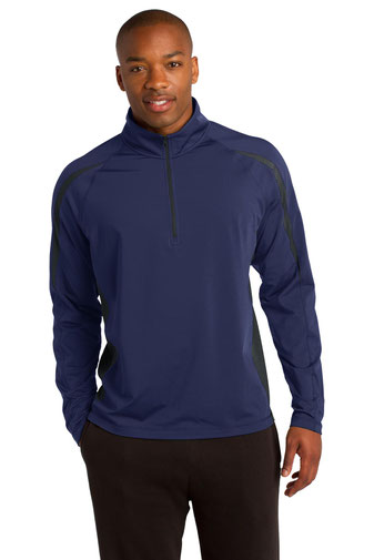 Sport-Tek ® Sport-Wick ® Stretch 1/2-Zip Colorblock Pullover. ST851 Sport-Tek ® Sport-Wick ® Stretch 1/2-Zip Colorblock Pullover. ST851