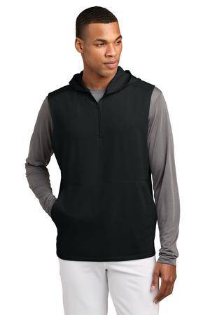 Sport-Tek ®  Sport-Wick ®  Stretch Sleeveless Hooded 1/4-Zip ST858