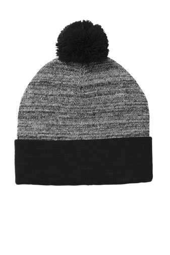 Sport-Tek  &#174;  Heather Pom Pom Beanie STC41