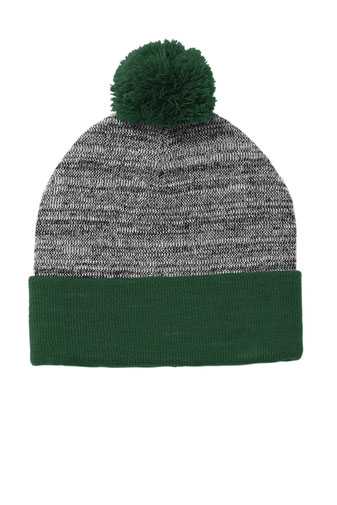 Sport-Tek  &#174;  Heather Pom Pom Beanie STC41