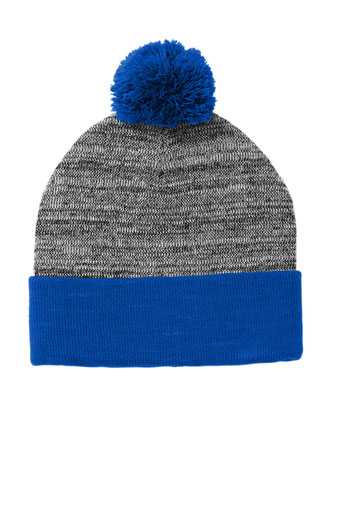 Sport-Tek  &#174;  Heather Pom Pom Beanie STC41