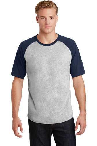 Sport-Tek &#174;  Short Sleeve Colorblock Raglan Jersey. T201