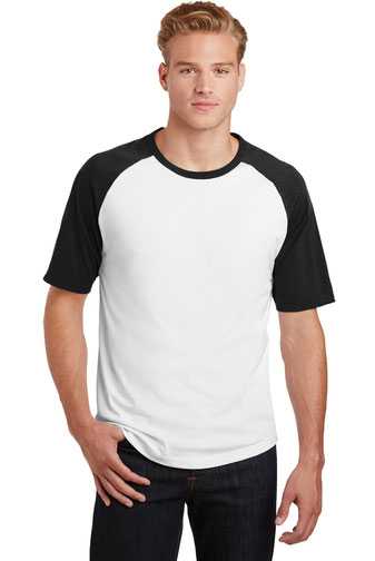 Sport-Tek &#174;  Short Sleeve Colorblock Raglan Jersey. T201