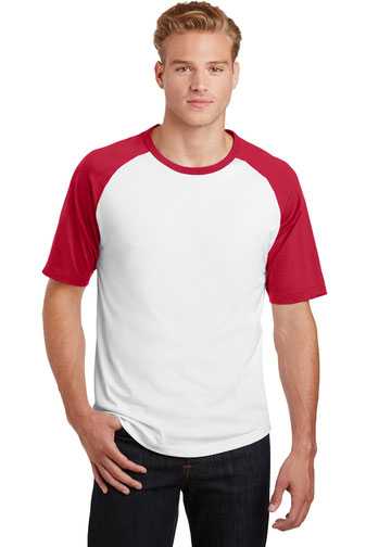 Sport-Tek &#174;  Short Sleeve Colorblock Raglan Jersey. T201