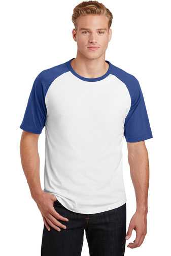 Sport-Tek &#174;  Short Sleeve Colorblock Raglan Jersey. T201