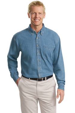 Port Authority Tall Long Sleeve Denim Shirt. TLS600 Port Authority Tall Long Sleeve Denim Shirt. TLS600