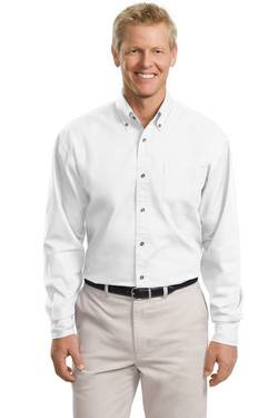 Port Authority Tall Long Sleeve Twill Shirt. TLS600T Port Authority Tall Long Sleeve Twill Shirt. TLS600T