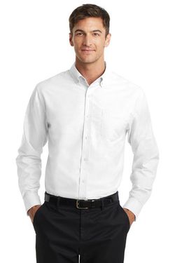 Port Authority Tall SuperPro™ Oxford Shirt. TS658 Port Authority Tall SuperPro™ Oxford Shirt. TS658