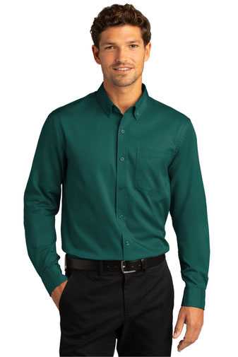 Port Authority ®  Long Sleeve SuperPro ™  React ™  Twill Shirt. W808