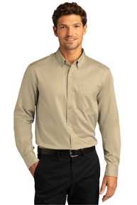 Port Authority ®  Long Sleeve SuperPro ™  React ™  Twill Shirt. W808