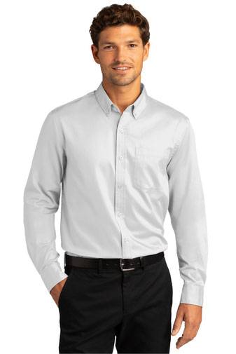 Port Authority ®  Long Sleeve SuperPro ™  React ™  Twill Shirt. W808