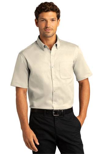 Port Authority ®  Short Sleeve SuperPro ™  React ™  Twill Shirt. W809