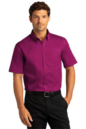 Port Authority ®  Short Sleeve SuperPro ™  React ™  Twill Shirt. W809