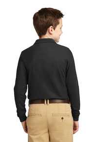 Port Authority Youth Long Sleeve Silk Touch™ Polo.  Y500LS